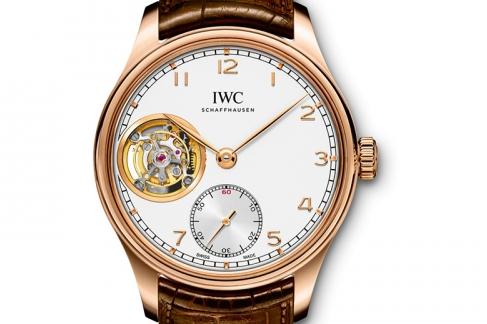 The elegant copy IWC Portugieser IW546302 watches have white dials.