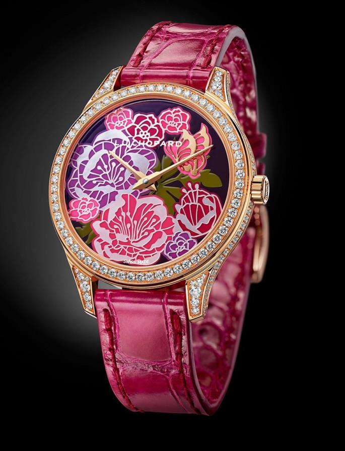The luxury fake watches are made from 18k rose gold.