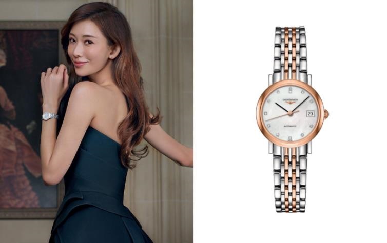 The elegant replica watch is made from stainless steel and 18k red gold.